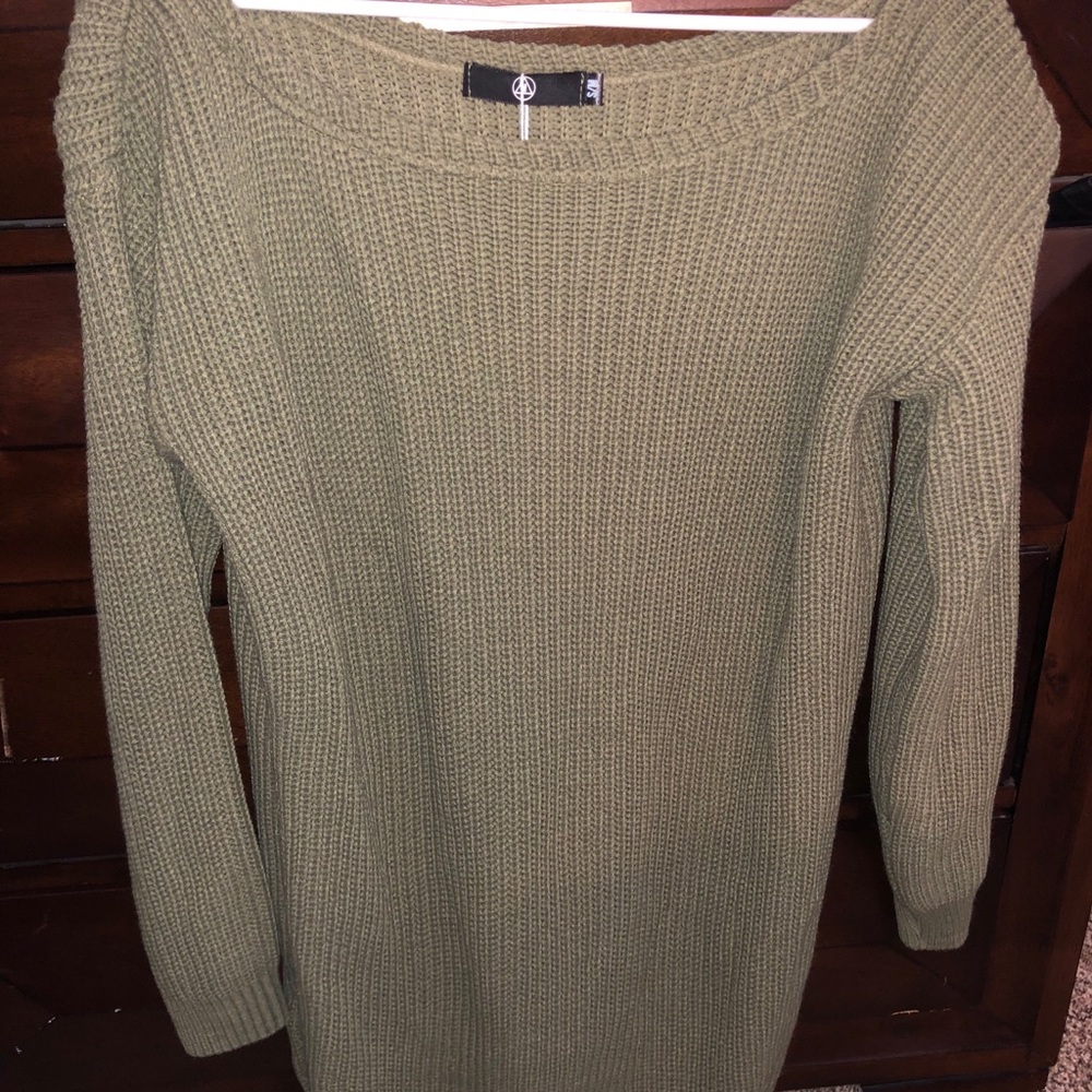Green Misguided Sweater